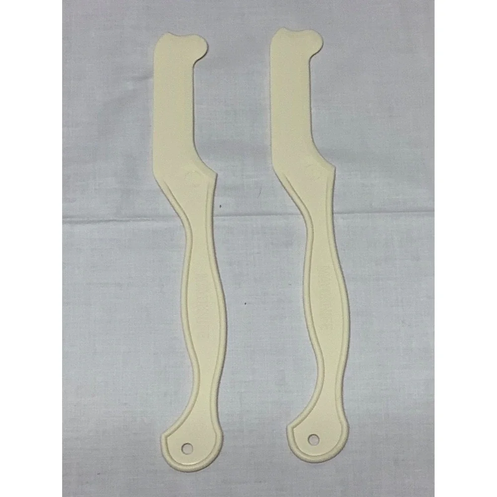 Mayoknife Jar Scraper Spatula Plastic Spreader Jelly Mayo Knife VTG Set Of 2